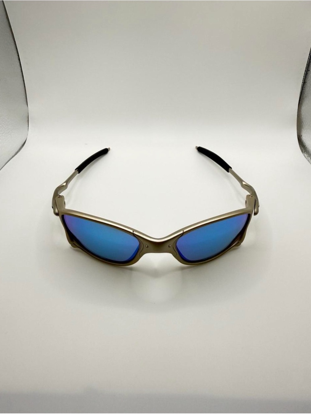 Super Sunglasses Blue Mirrored Lens Sports Sunglasses